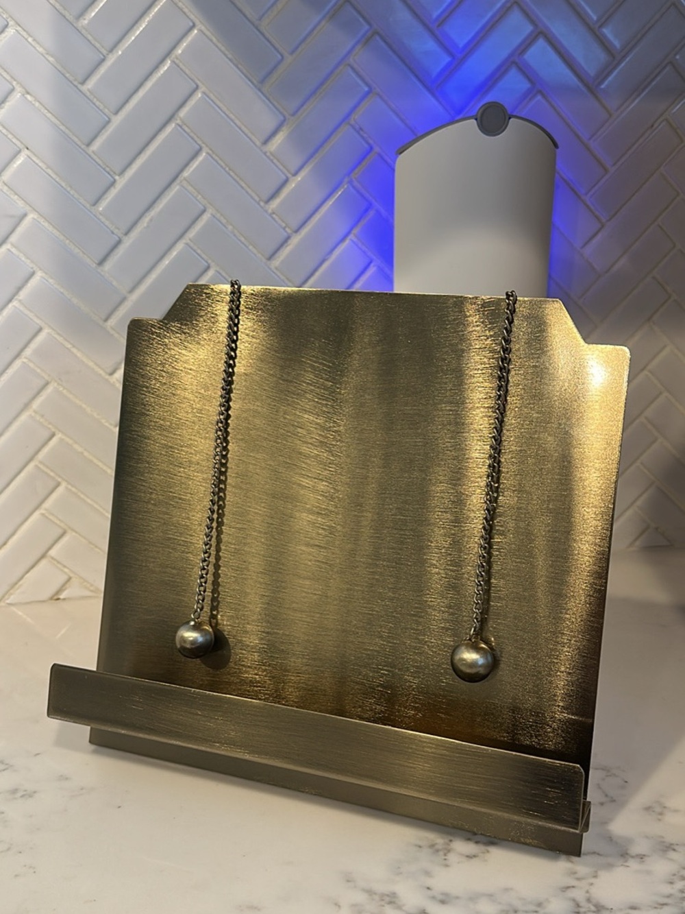 Hearth & Hand Brushed Brass Cookbook and Tablet Stand